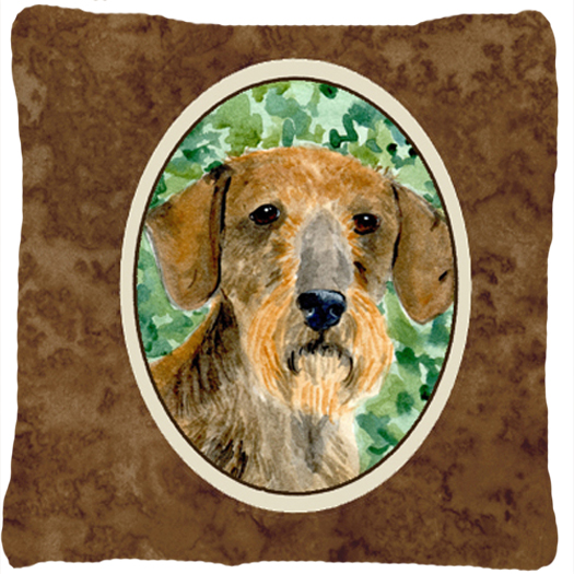 14 x 14 in. Dachshund Decorative Fabric Pillow