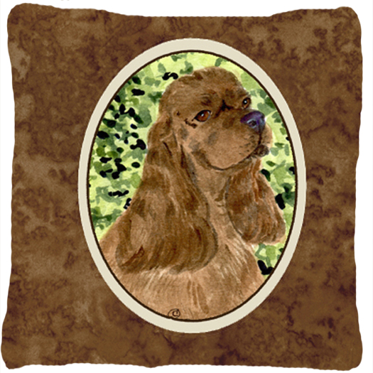 14 x 14 in. Cocker Spaniel Decorative Fabric Pillow