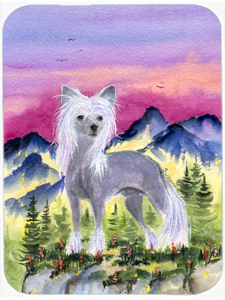 Chinese Crested Glass Cutting Board - Large