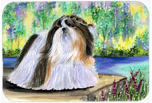 15 x 12 in. Shih Tzu Glass Cutting Board - Large
