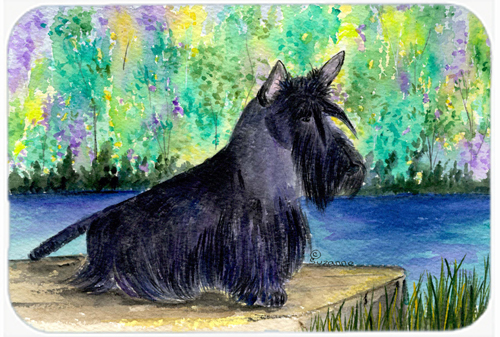 Scottish Terrier Glass Cutting Board - Large