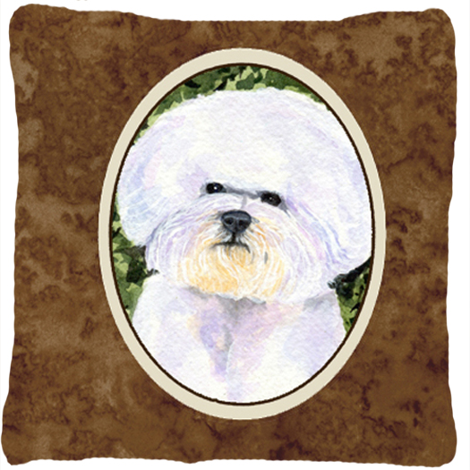 Bichon Frise Decorative Fabric Pillow