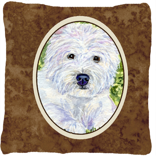 Westie Decorative Fabric Pillow
