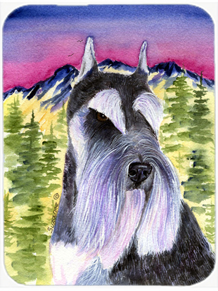 Schnauzer Glass Cutting Board- Large