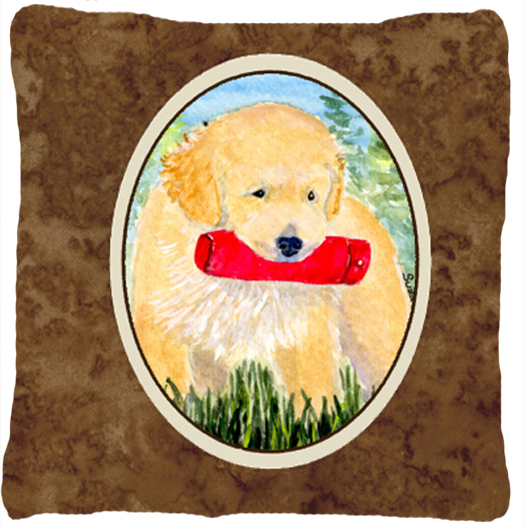 Golden Retriever Decorative Fabric Pillow