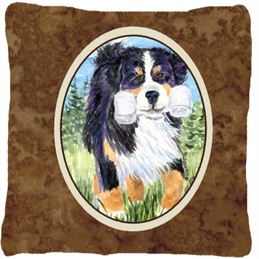 Bernese Mountain Dog Decorative Fabric Pillow
