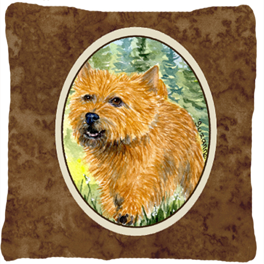 Norwich Terrier Decorative Fabric Pillow