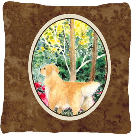Golden Retriever Decorative Fabric Pillow