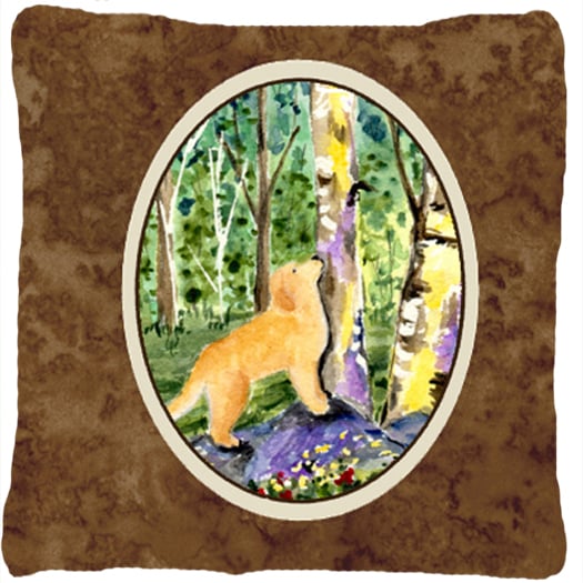 Golden Retriever Decorative Fabric Pillow