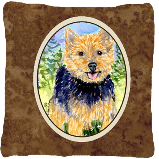 Norwich Terrier Decorative Fabric Pillow