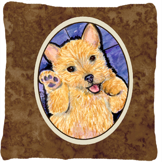 Norwich Terrier Decorative Fabric Pillow