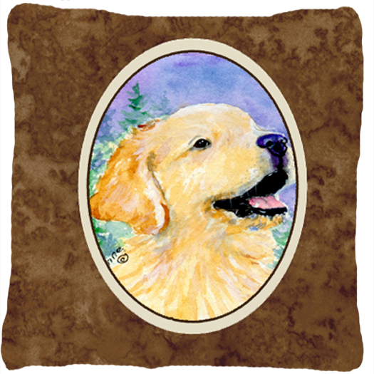 Golden Retriever Decorative Fabric Pillow
