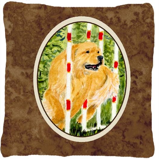 Golden Retriever Decorative Fabric Pillow