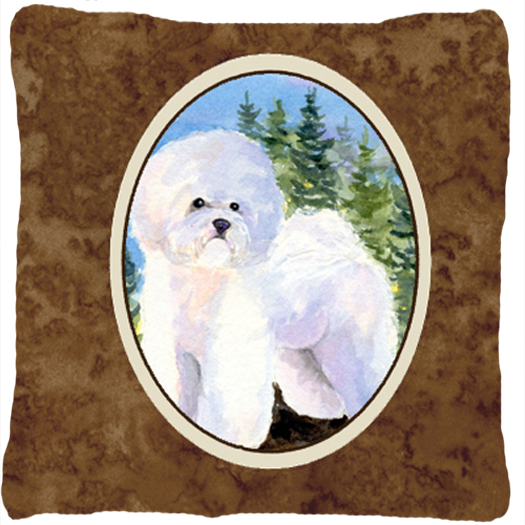 Bichon Frise Indoor & Outdoor Fabric Decorative Pillow