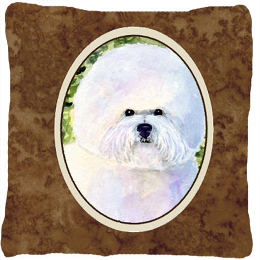 Bichon Frise Indoor & Outdoor Fabric Decorative Pillow