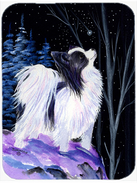Starry Night Papillon Glass Cutting Board - Large