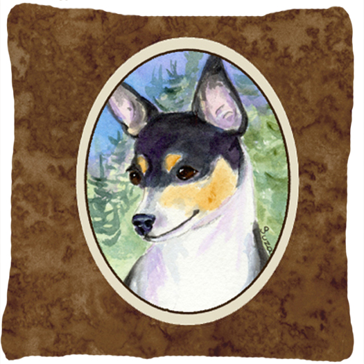 Fox Terrier Indoor & Outdoor Fabric Decorative Pillow