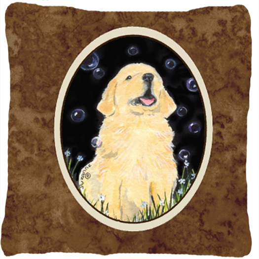 Golden Retriever Indoor & Outdoor Fabric Decorative Pillow