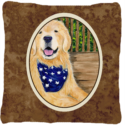 Golden Retriever Indoor & Outdoor Fabric Decorative Pillow