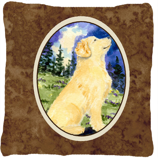 Golden Retriever Indoor & Outdoor Fabric Decorative Pillow