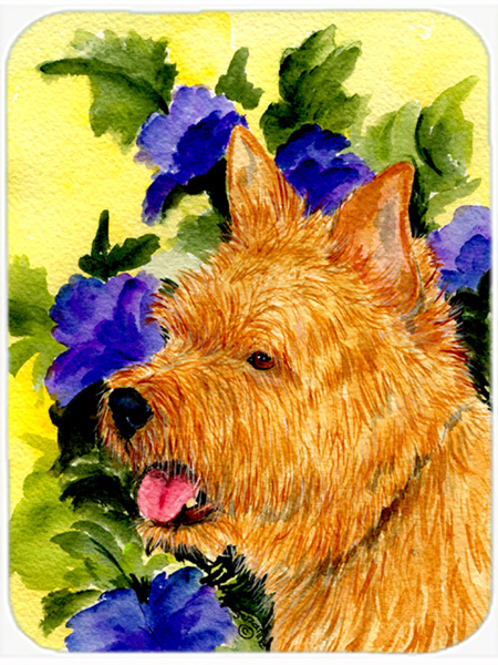 Norwich Terrier Glass Cutting Board- Large