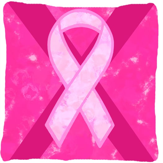 Breast Cancer Battle Flag Fabric Decorative Pillow