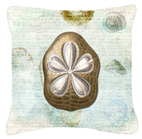 18 x 18 in. Sand Dollar Indoor & Outdoor Fabric Decorative Pillow