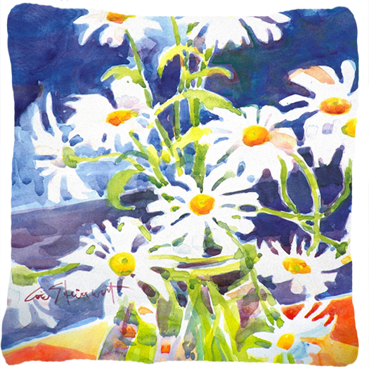 14 x 14 in. Flowers Daisy Fabric Decorative Pillow