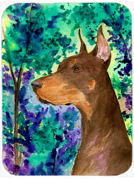 Doberman Glass Cutting Board - Large