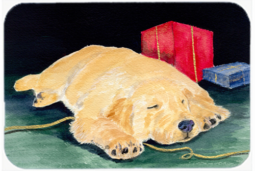 Golden Retriever Glass Cutting Board- Large