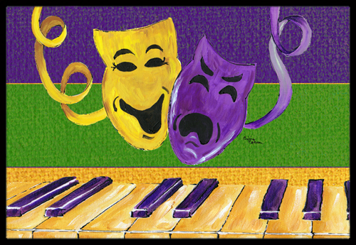 Mardi Gras Indoor Or Outdoor Doormat