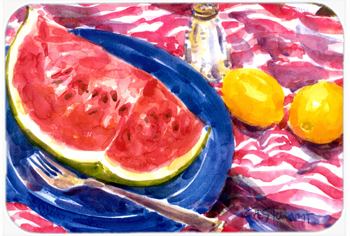Picture of Carolines Treasures 6028LCB 15 x 12 in. Watermelon Glass Cutting Board- Large
