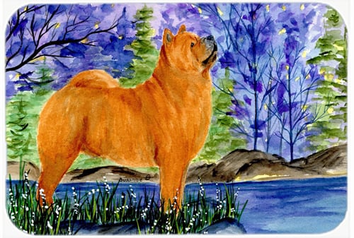 12 x 15 in. Chow Chow Glass Cutting Board, Large
