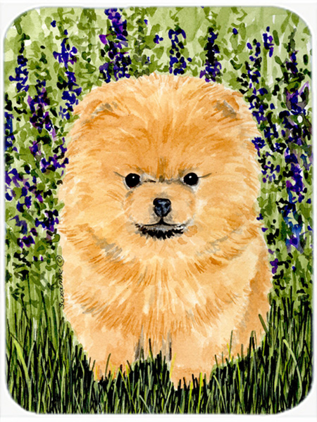 Pomeranian Glass Cutting Board- Large