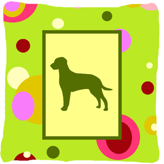 Curly Coated Retriever Fabric Decorative Pillow