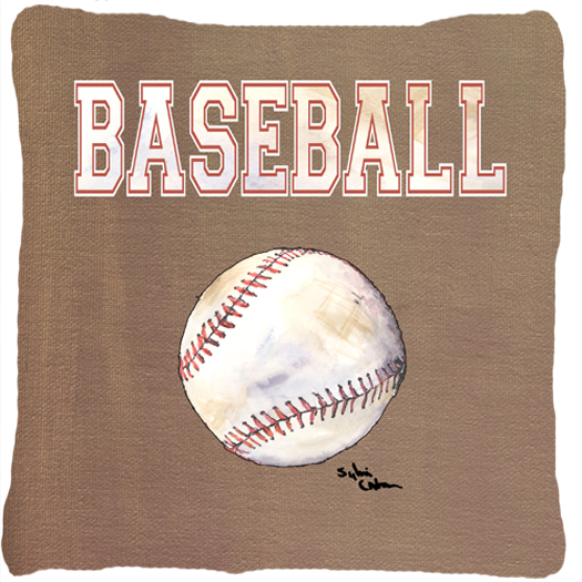 14 x 14 in. Baseball Fabric Decorative Pillow