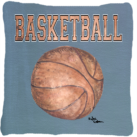 14 x 14 in. Basketball Fabric Decorative Pillow