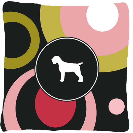 Wirehair Pointing Griffon Fabric Decorative Pillow - 14 x 14 in.