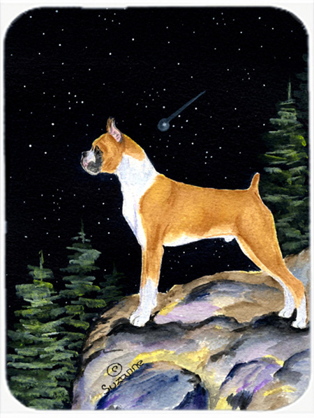 Starry Night Boxer Glass Cutting Board- Large