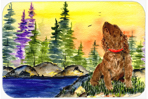 American Water Spaniel Glass Cutting Board- Large