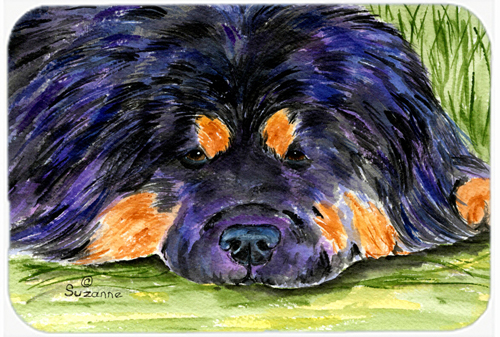 Tibetan Mastiff Glass Cutting Board - Large