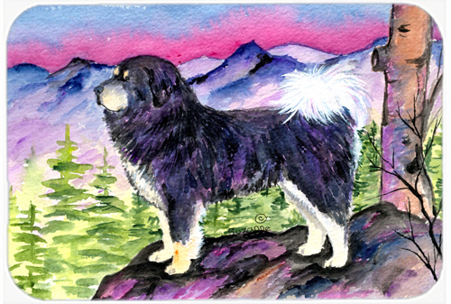 Tibetan Mastiff Glass Cutting Board - Large