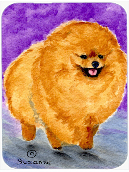 Pomeranian Glass Cutting Board - Large