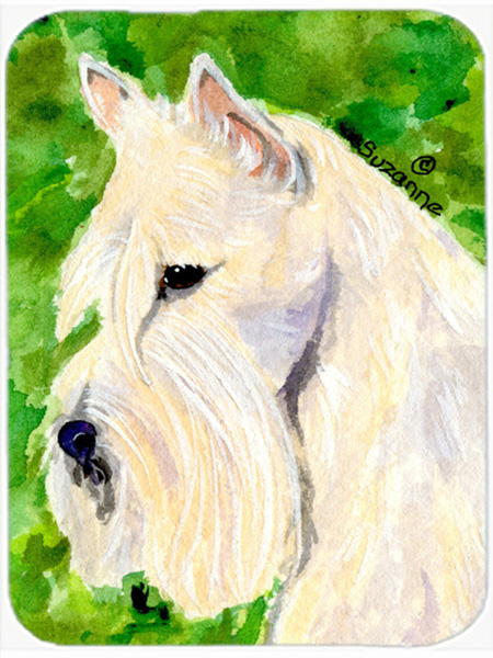 Scottish Terrier Glass Cutting Board- Large