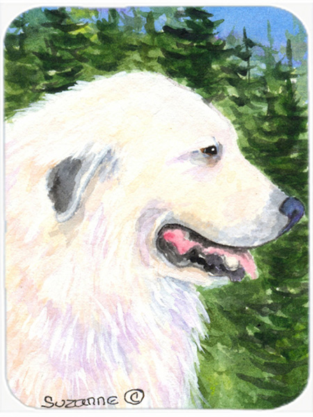 Great Pyrenees Glass Cutting Board- Large