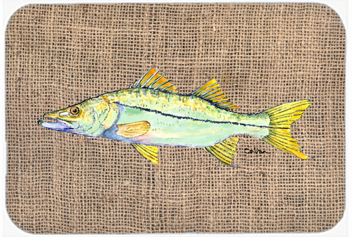 Picture of Carolines Treasures 8772LCB 15 x 12 in. Fish Snook Glass Cutting Board- Large