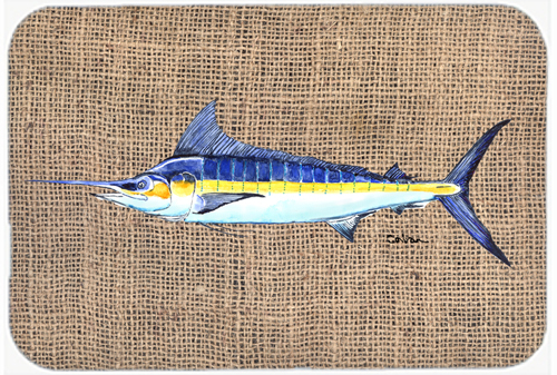 Picture of Carolines Treasures 8773LCB 15 x 12 in. Fish Marlin Glass Cutting Board- Large