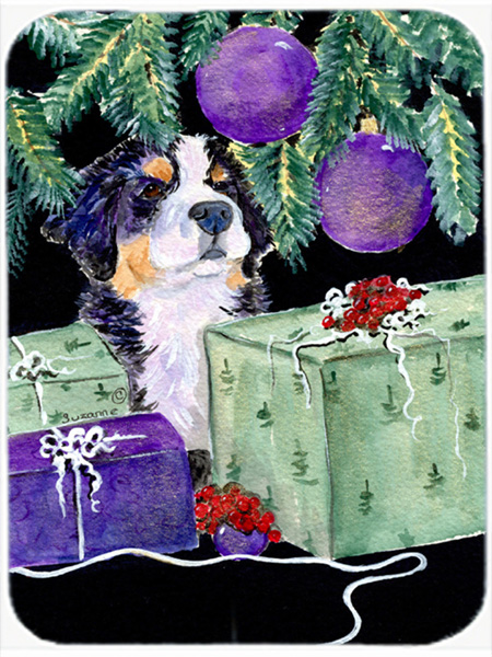 Bernese Mountain Dog Glass Cutting Board- Large