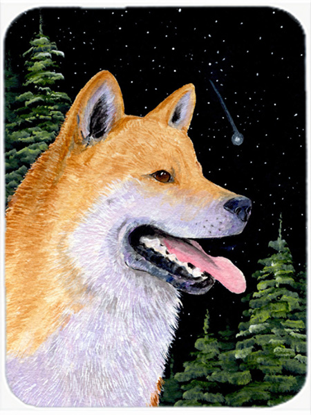 Shiba Inu Glass Cutting Board- Large