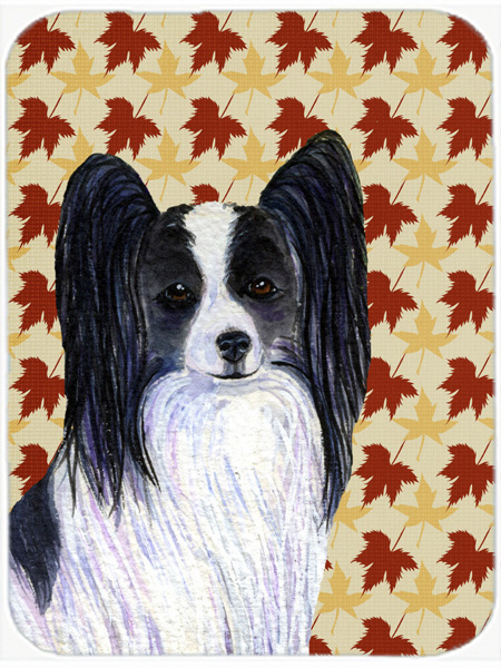 Papillon Fall Leaves Portrait Glass Cutting Board - Large